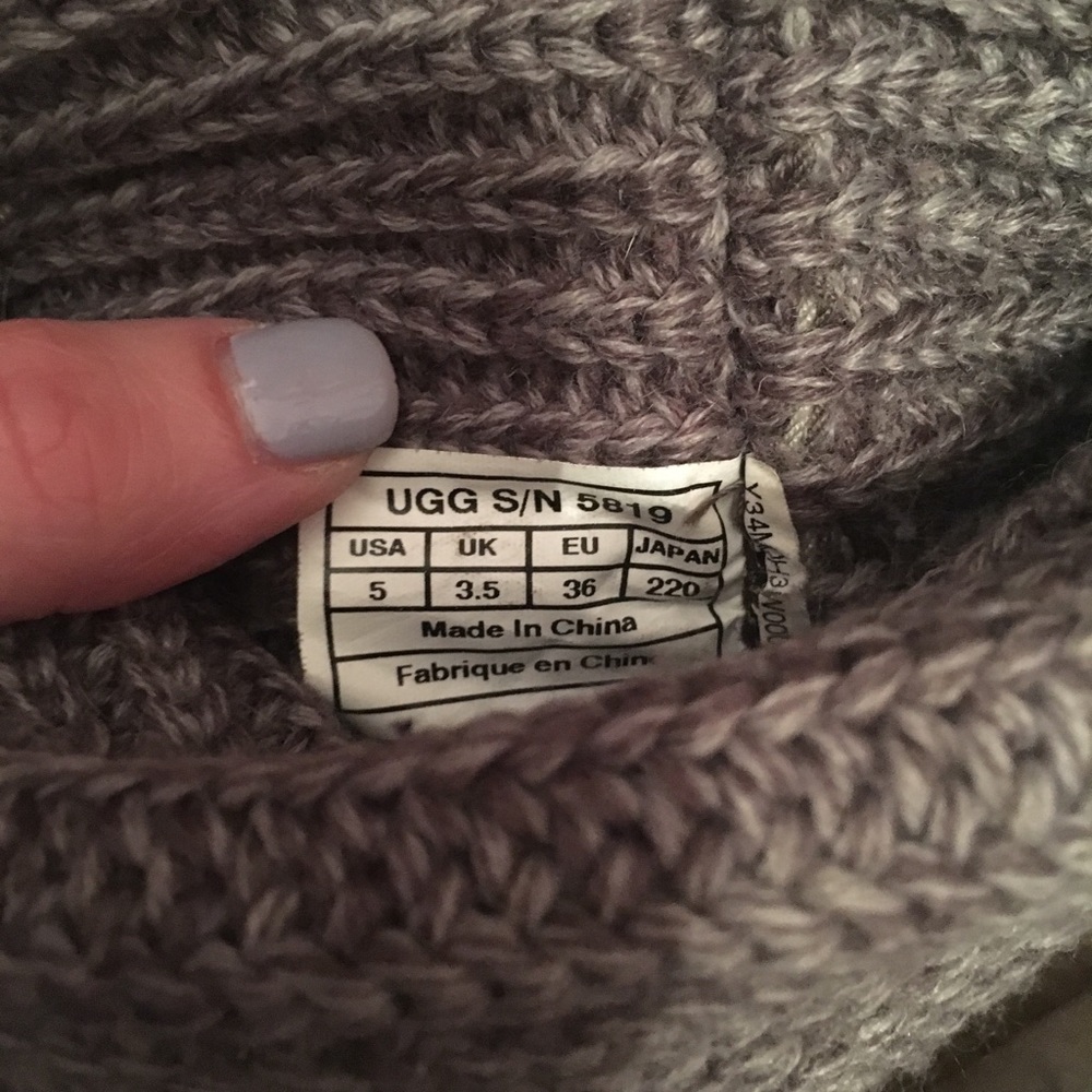Gray Knit Uggs - image 3